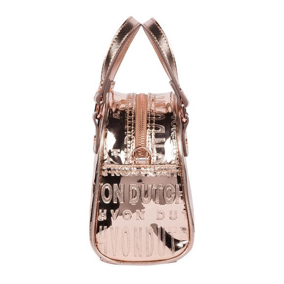 Von Dutch Small Rose Gold Reflective Bowling Bag | FULL INCLUSION | NEW/NWT!!💗 - Picture 5 of 11